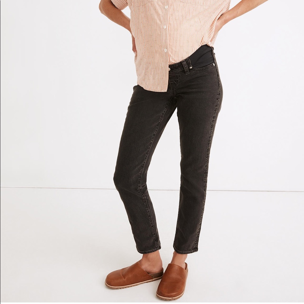 Madewell maternity side panel Perfect vintage jeans in lunar wash size 28